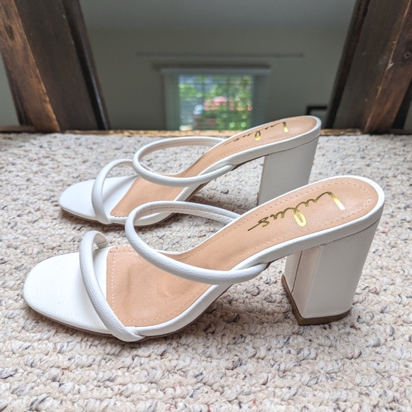 NWT Lulu's - White Heels, size 8.5 - Picture 3 of 9
